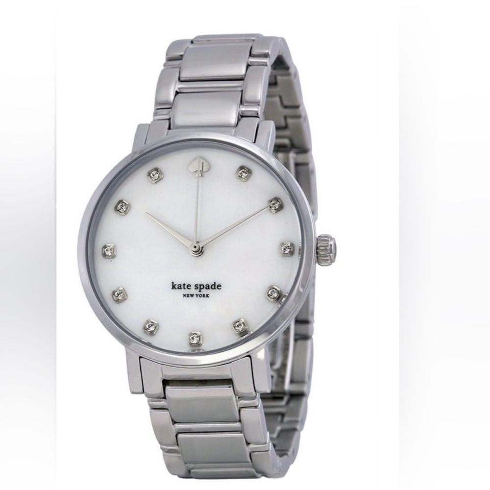 Kate Spade Gramercy Silver Mother of Pearl Watch